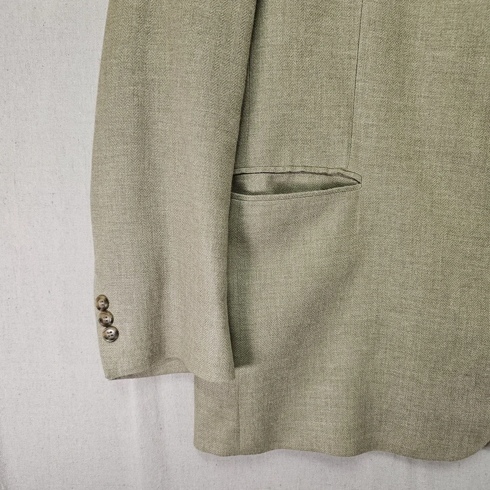 Brooks Brothers 346 Men's 50L Blazer Tan Wool Silk Blend Sport Coat Vtg Luxury‎